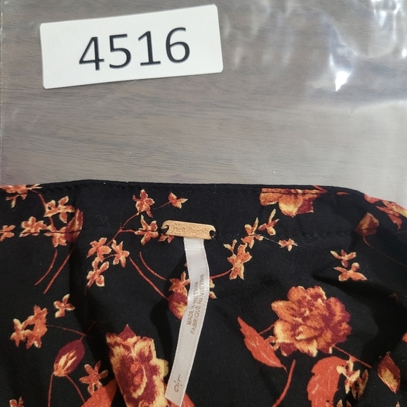 Free People Floral Boho Flower Field Mini Dress size Large - Picture 12 of 16